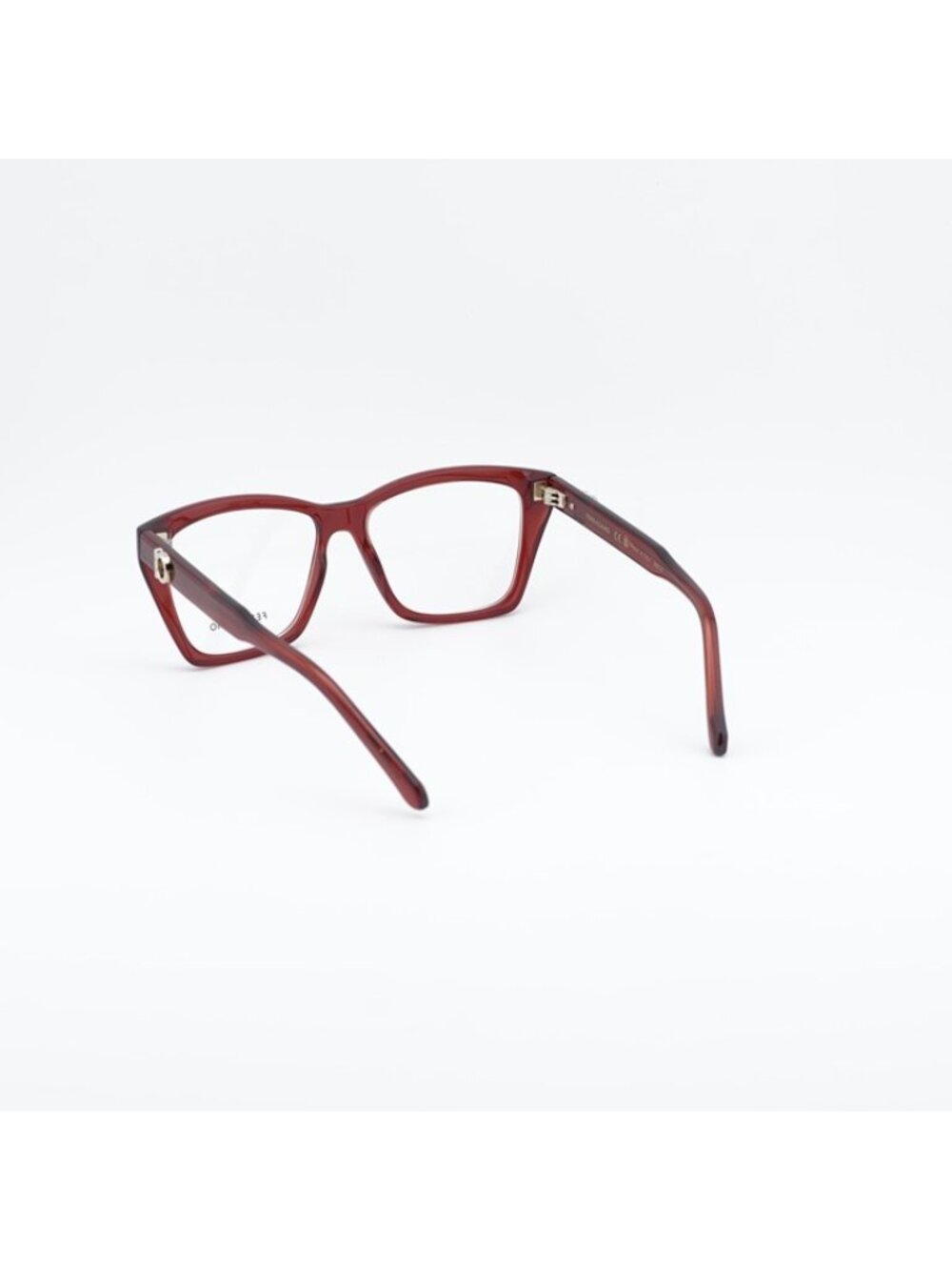 Salvatore Ferragamo SF3030E 616 Eyeglasses Transparent Red 54mm Square Frame - Picture 4 of 9